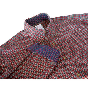 Brooks Brothers Men Plaid Polo Button Up shirt M Old Money Preppy Work Business